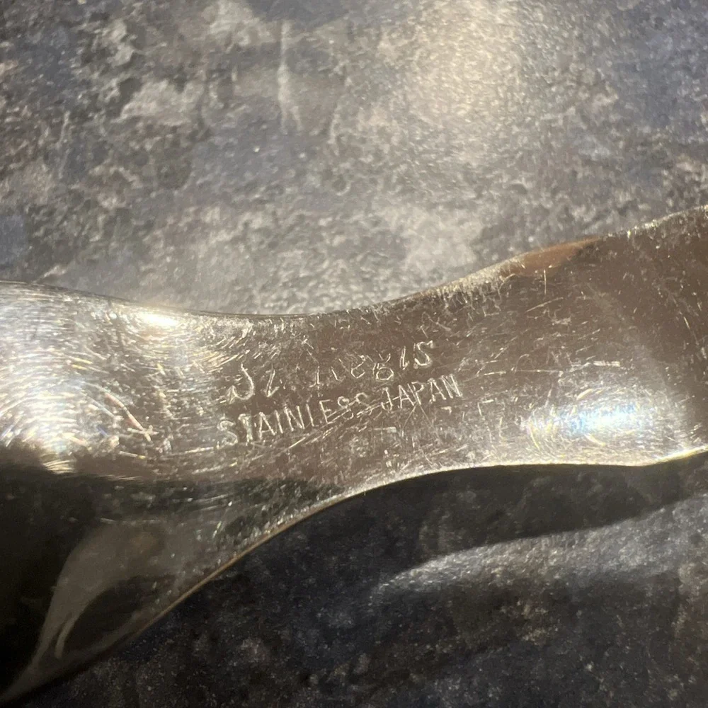 Vtg Stainless Steel St Regis Carving Meat Fork 2 Prong‎ Wooden Handle